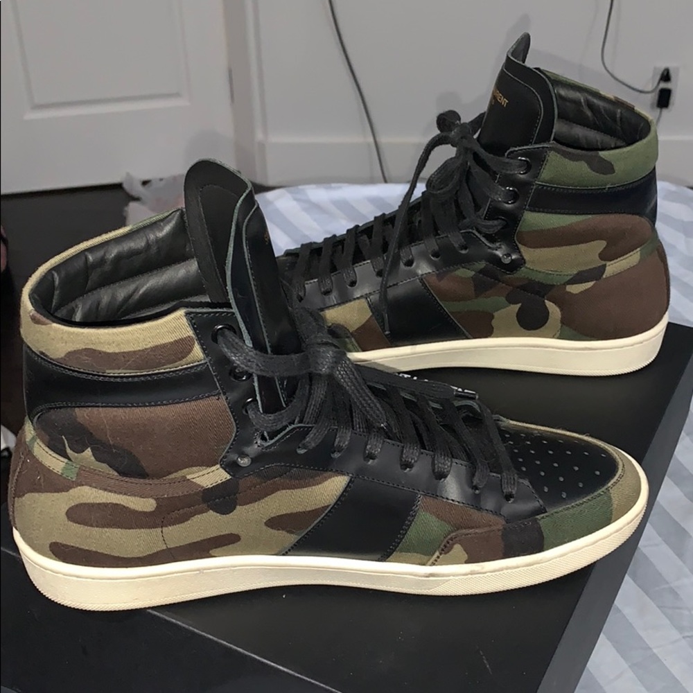 YSL Men’s Limited Edition Camoflauge Sneakers